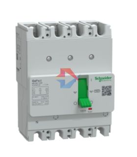 Cầu dao tự động MCCB GoPact 125F, 4P Icu=30kA @415Vac, không chỉnh định, Schneider