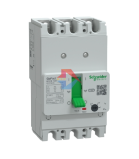 Cầu dao tự động MCCB GoPact 125T, 3P Icu=10kA @415Vac, chỉnh định 0.8-1xIn, Schneider