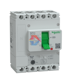 Cầu dao tự động MCCB GoPact 200F, 4P Icu=36kA @415Vac, chỉnh định 0.7-1xIn, Schneider