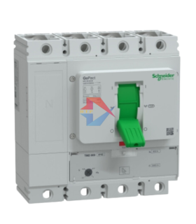 Cầu dao tự động MCCB GoPact 800H, 4P Icu=70kA @415Vac, chỉnh định 0.7-1xIn, Schneider