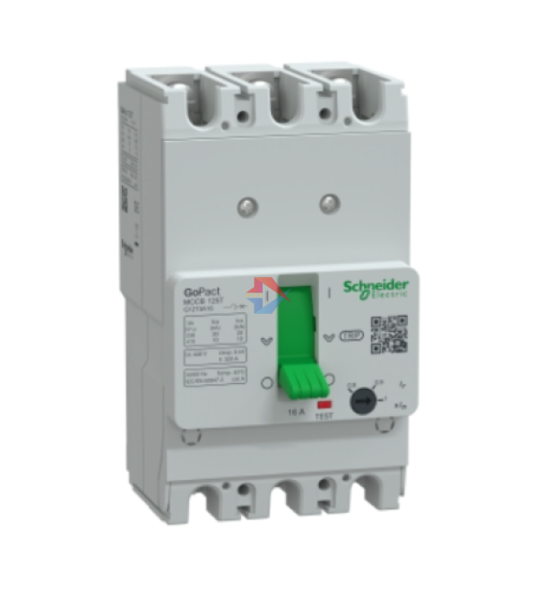 Cầu dao tự động MCCB GoPact 125T, 3P Icu=10kA @415Vac, chỉnh định 0.8-1xIn, Schneider