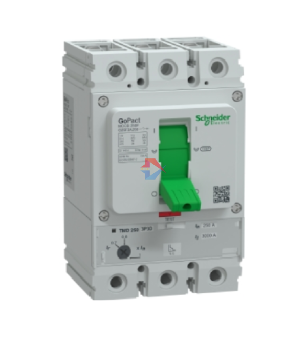 Cầu dao tự động MCCB GoPact 250F, 3P Icu=36kA @415Vac, chỉnh định 0.7-1xIn, Schneider