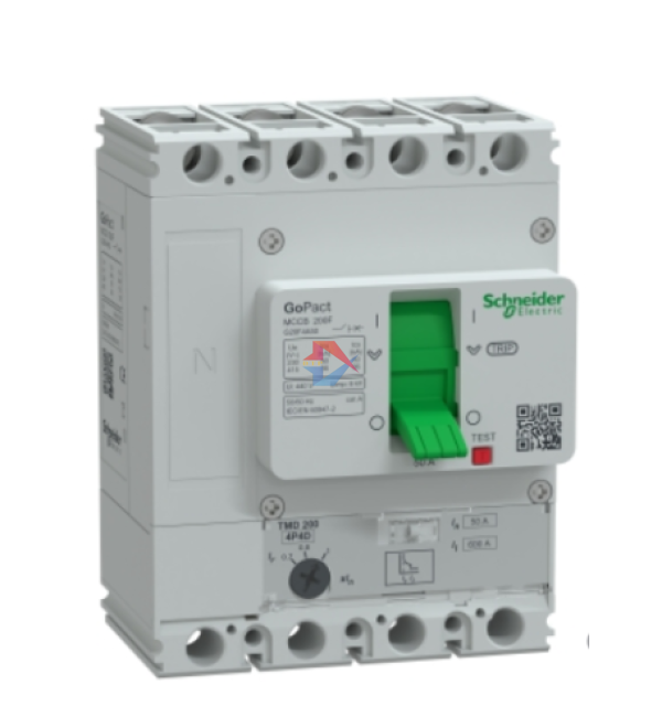 Cầu dao tự động MCCB GoPact 250F, 4P Icu=36kA @415Vac, chỉnh định 0.7-1xIn, Schneider