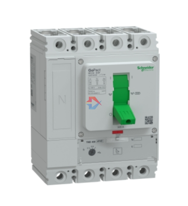 Cầu dao tự động MCCB GoPact 400F, 4P Icu=36kA @415Vac, chỉnh định 0.7-1xIn, Schneider